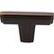 Jeffrey Alexander 2" Brushed Oil Rubbed Bronze Lexa Cabinet "T" Knob 259DBAC - alternate 4